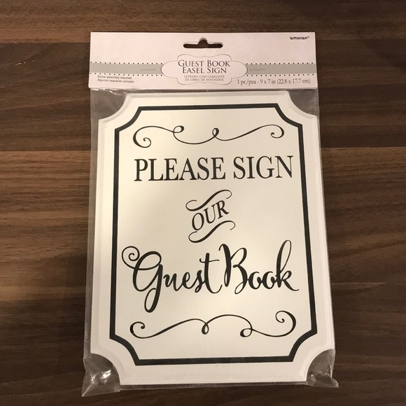 White guest book sign - Picture 3 of 7